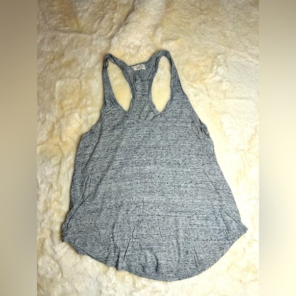 Aritzia Azure Skies Sz S Grey Racerback Tank Top - Picture 2 of 4